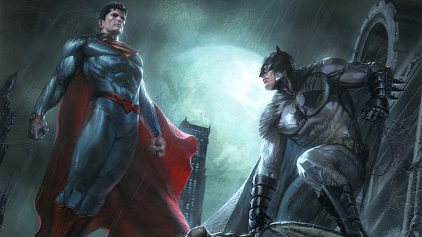 Superman And Batman Dc Comics Superheroes Artwork Wallpaper
