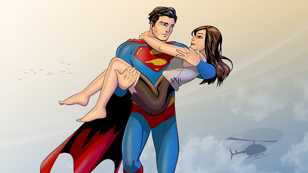 Superman And Lois Artwork 5k Wallpaper