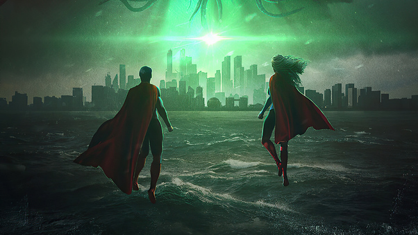 Superman And Supergirl Wallpaper
