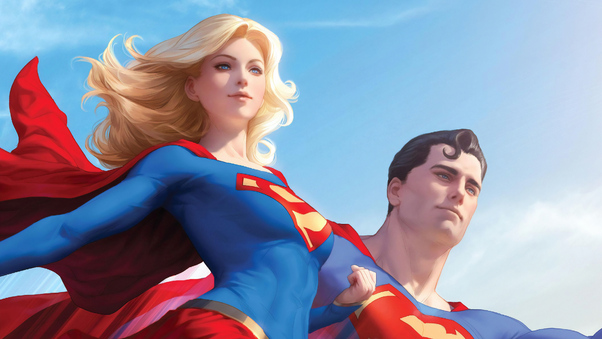 Superman And Supergirl 4k Wallpaper