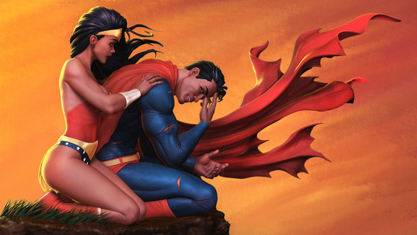 Superman And Wonder Woman Wallpaper