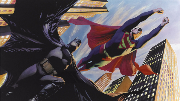 Superman Batman Art Wallpaper