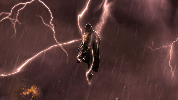 Superman Black Adam Kryptonian And The Magical Madness Wallpaper