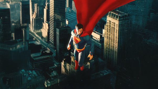 Superman Cape Of Courage Wallpaper