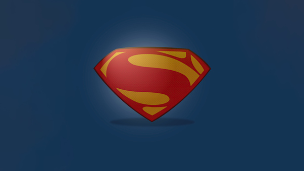 Superman Clean Logo Minimal 5k Wallpaper