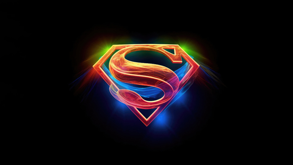 Superman Colorful Logo 5k Wallpaper