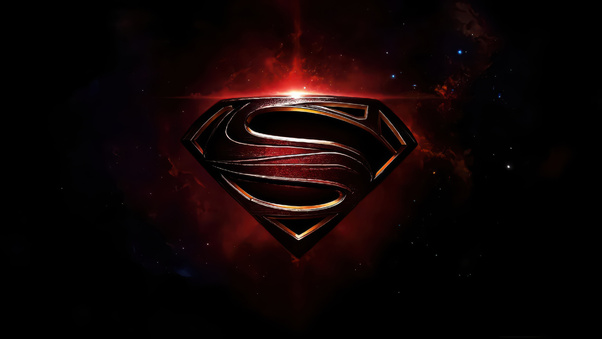 Superman Emblem Of Justice (1366x768) Resolution Wallpaper