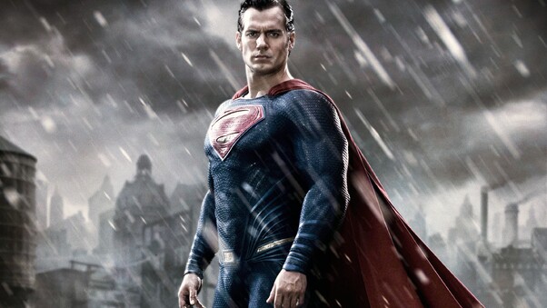 Superman In Batman Vs Superman Movie Wallpaper