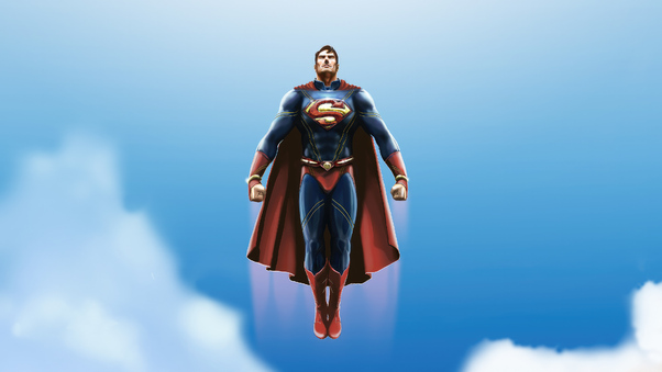 Superman In Sky Wallpaper