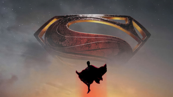 Superman In Sky 4k Wallpaper