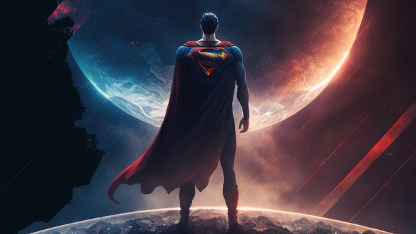 Superman In Strange World Wallpaper