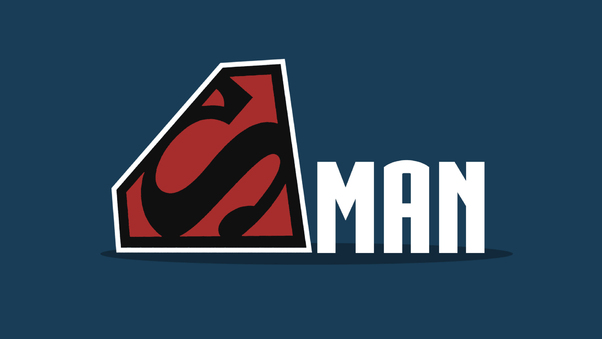 Superman Logo Minimalism Wallpaper