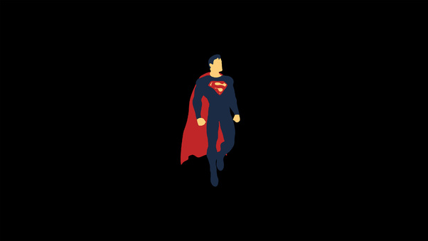 Superman Minimalism 4k Wallpaper