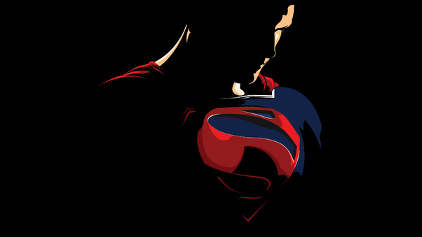 Superman Minimalism Logo 4k Wallpaper