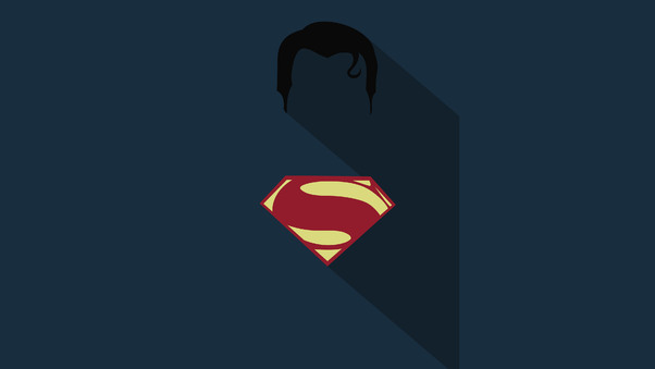 Superman Minimalism Poster Wallpaper