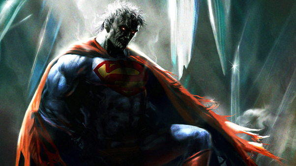 Superman On Superman Knees Wallpaper