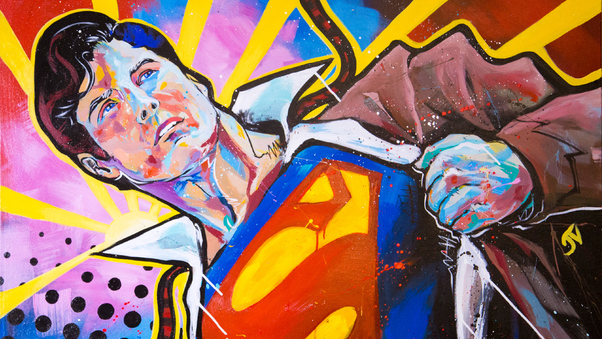 Superman Painting Art 4k Wallpaper