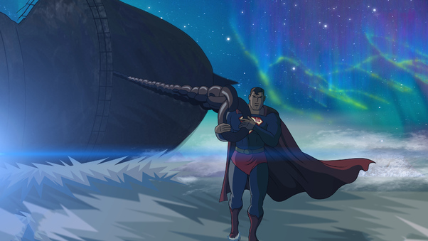 Superman Pulling The Ship Wallpaper