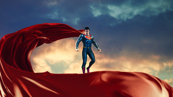 Superman Red Cape Wallpaper