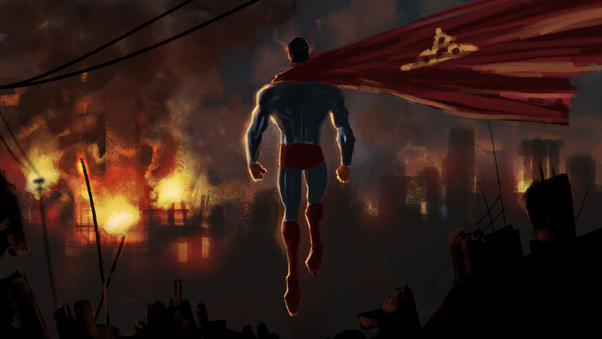 Superman Up Artwork Wallpaper