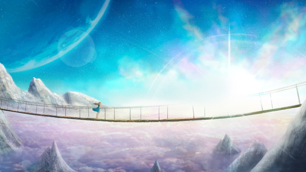 Supernova Anime Landscape Wallpaper