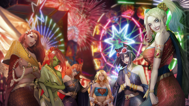 Supervillains Happy New Year Wallpaper