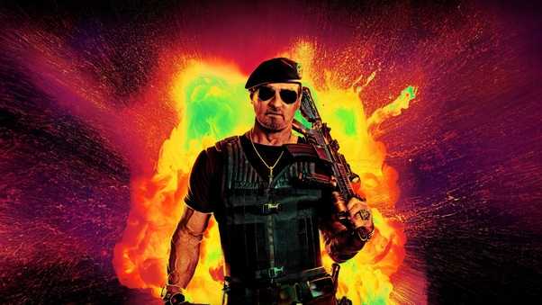 Sylvester Stallone As Barney Ross In The Expendables 4 Wallpaper
