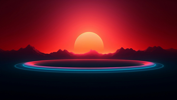 Synthwave Horizon Enter The Void (1280x720) Resolution Wallpaper