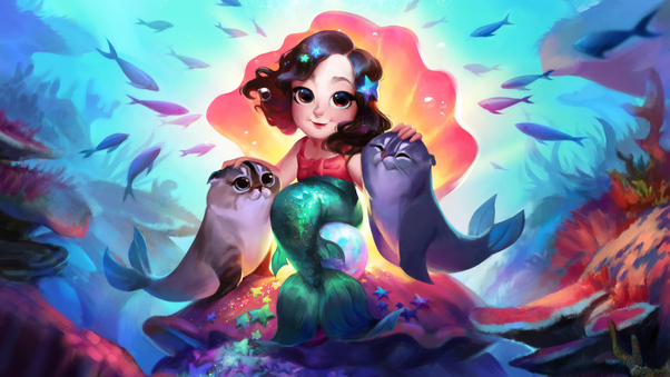 Talya The Mermaid 4k Wallpaper