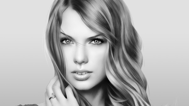 Taylor Swift Digital Painting Wallpaper
