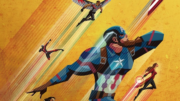Team Captain America Civil War Wallpaper