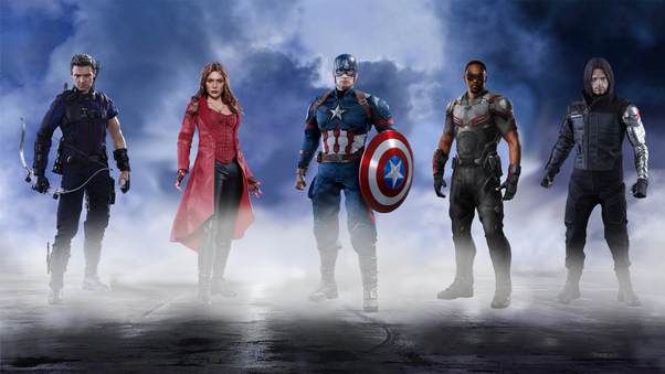Team Captain America Wallpaper