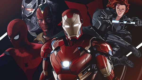 Team Iron Man Wallpaper