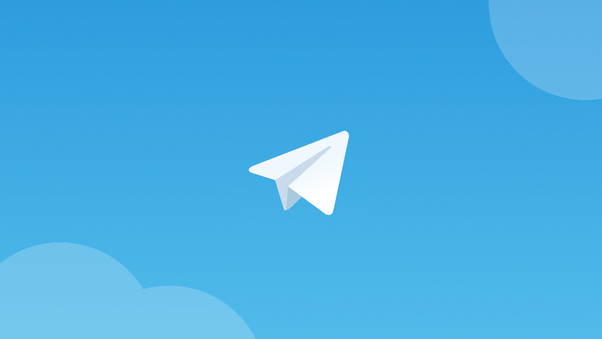 Telegram Logo Minimal 4k Wallpaper