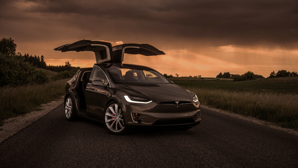 Tesla Model X Front Wallpaper
