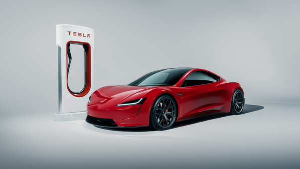 Tesla Roadster Charging Hub Wallpaper