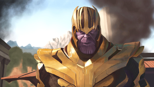 Thanos 4k Artwork Wallpaper