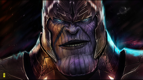 Thanos 4K Digital Artwork Wallpaper