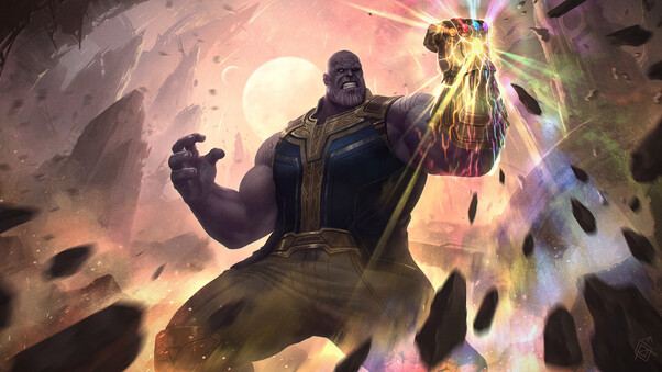 Thanos Avengers Endgame Art HD Wallpaper