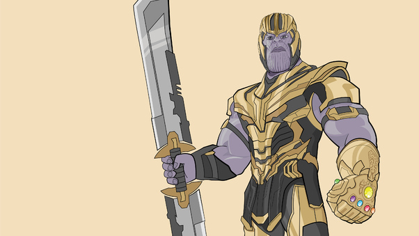 Thanos Avengers Endgame Artwork Wallpaper