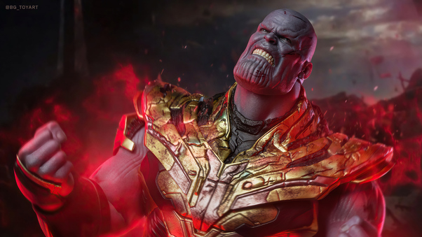 Thanos Feel My Power 4k Wallpaper