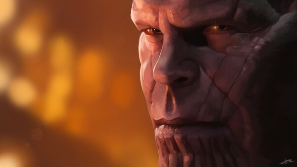 Thanos In Avengers Infinity War Artwork Wallpaper