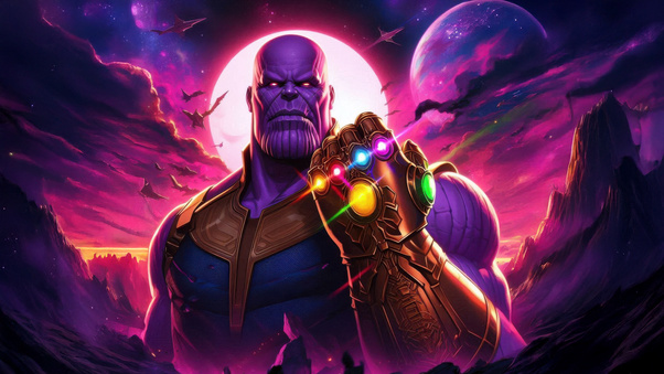 Thanos In Focus Wallpaper