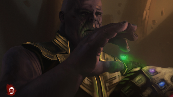 Thanos Infinity Gauntlet 4k Art Wallpaper