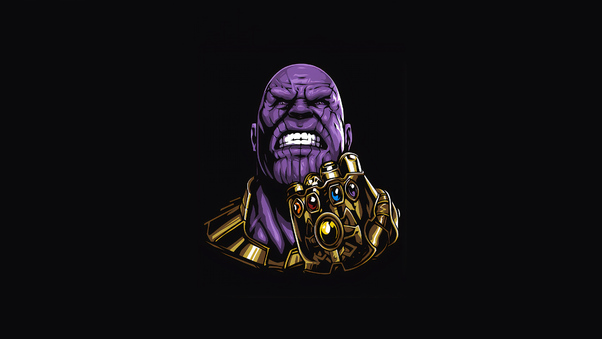 Thanos Minimal 4k Wallpaper