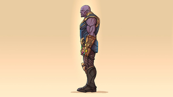 Thanos Minimalism 4k 2020 Wallpaper