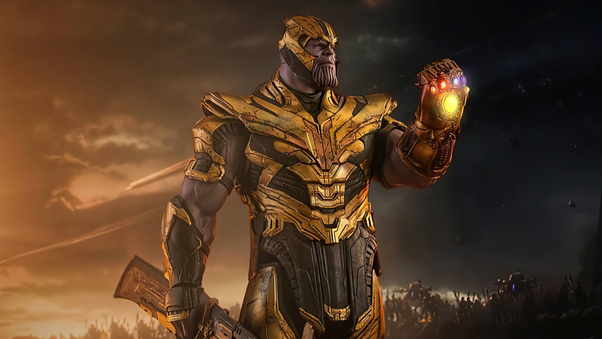 Thanos Supervillain Gauntlet Wallpaper