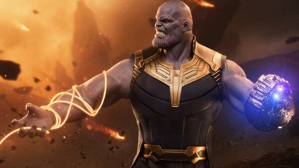 Thanos Supervillain Wallpaper