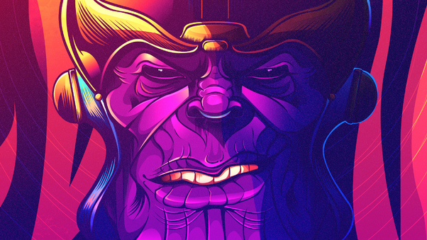 Thanos The Destroyer Art Wallpaper