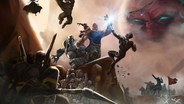 Thanos The Mad Titan 4k Wallpaper